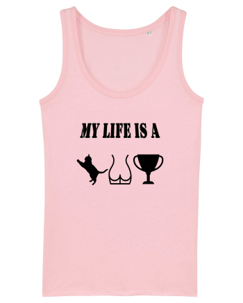 My life is a cat-ass-trophy v2 Cotton Pink
