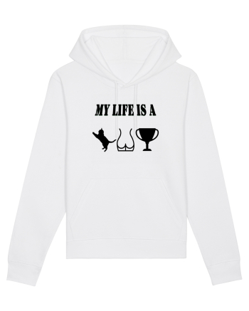 My life is a cat-ass-trophy v2 White