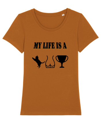 My life is a cat-ass-trophy v2 Roasted Orange