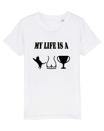 My life is a cat-ass-trophy v2 White