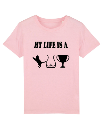 My life is a cat-ass-trophy v2 Cotton Pink