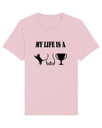 My life is a cat-ass-trophy v2 Cotton Pink