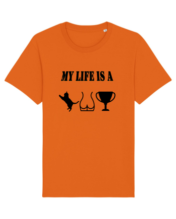 My life is a cat-ass-trophy v2 Bright Orange