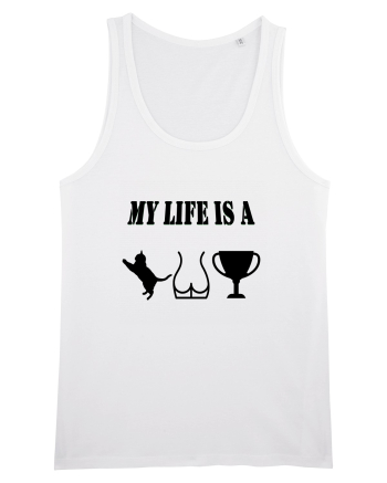 My life is a cat-ass-trophy v2 White