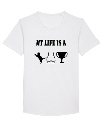 My life is a cat-ass-trophy v2 White