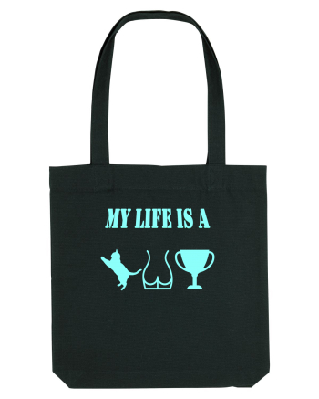 My life is a cat-ass-trophy v3 Black