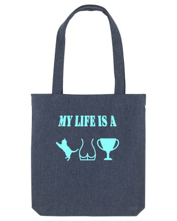 My life is a cat-ass-trophy v3 Midnight Blue