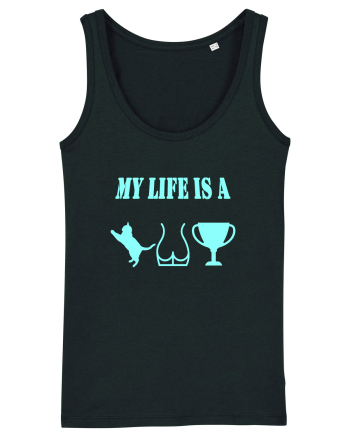 My life is a cat-ass-trophy v3 Black