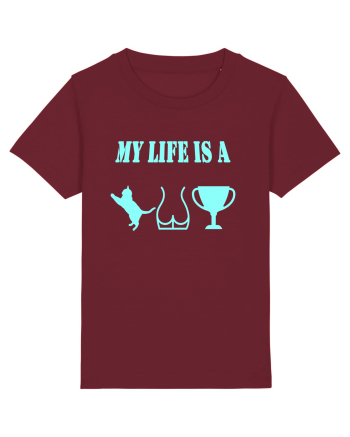 My life is a cat-ass-trophy v3 Burgundy