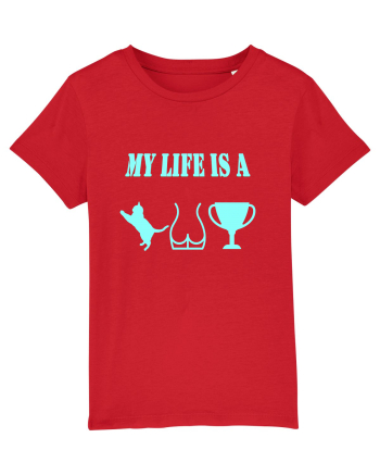 My life is a cat-ass-trophy v3 Red