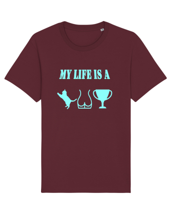 My life is a cat-ass-trophy v3 Burgundy