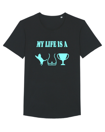 My life is a cat-ass-trophy v3 Black