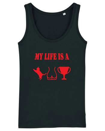 My life is a cat-ass-trophy v4 Black