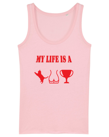 My life is a cat-ass-trophy v4 Cotton Pink