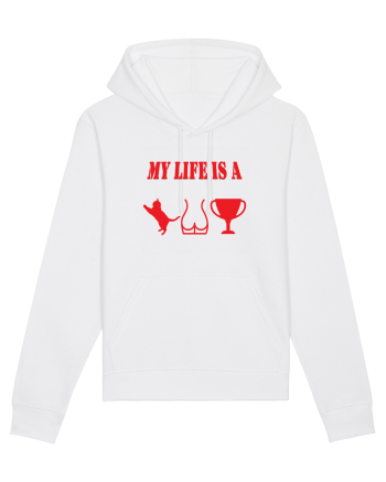 My life is a cat-ass-trophy v4 White