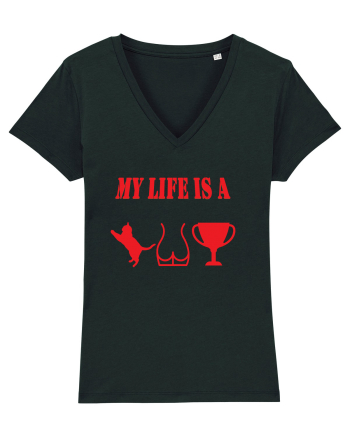 My life is a cat-ass-trophy v4 Black