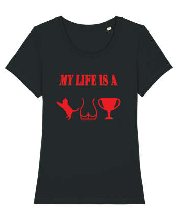 My life is a cat-ass-trophy v4 Black