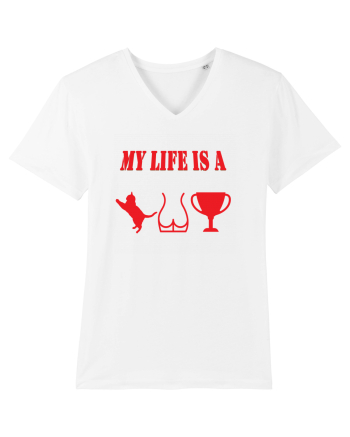 My life is a cat-ass-trophy v4 White