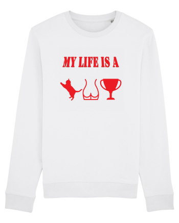 My life is a cat-ass-trophy v4 White