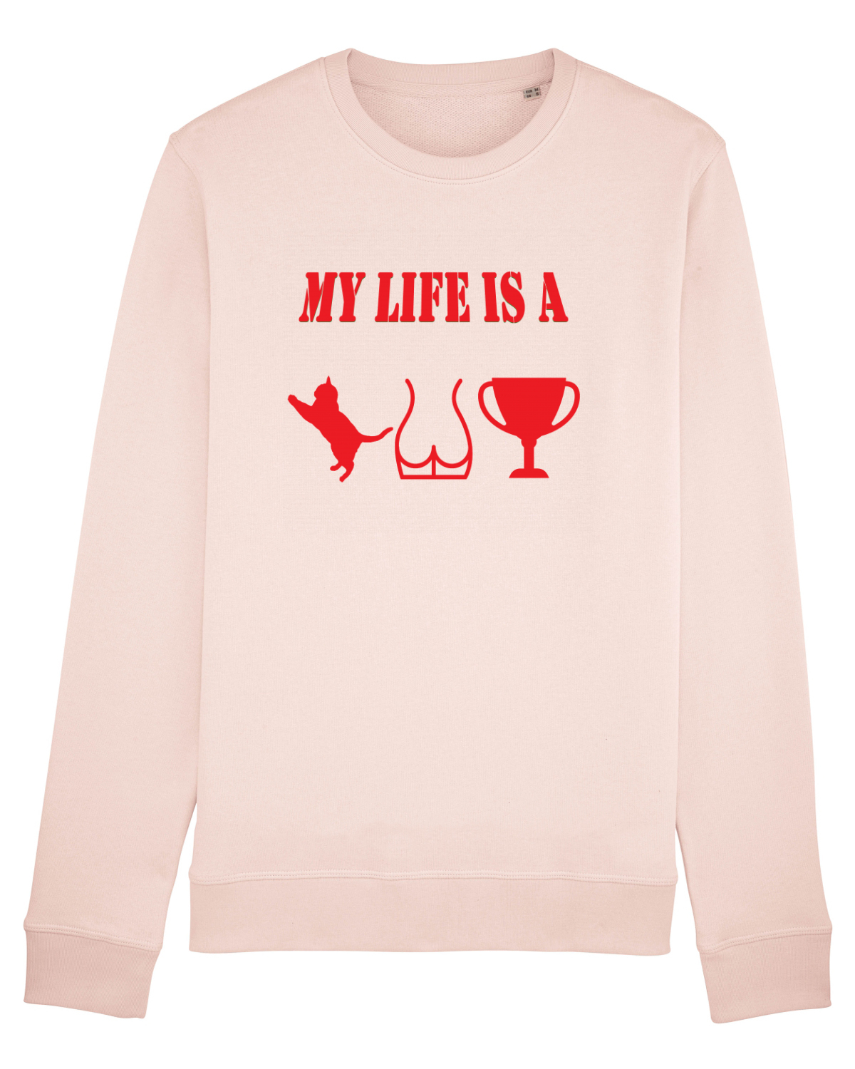 Bluză mânecă lungă Unisex Rise Candy Pink