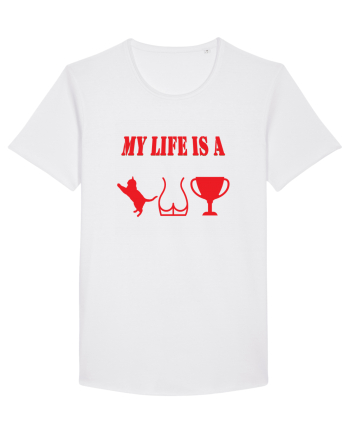 My life is a cat-ass-trophy v4 White