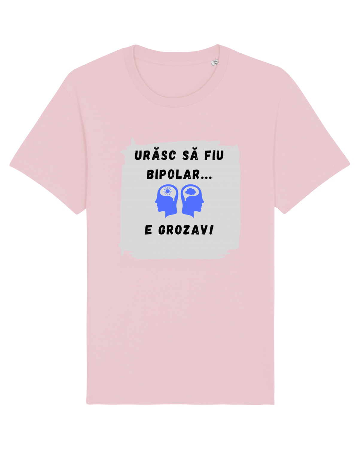 Tricou mânecă scurtă Unisex Rocker Cotton Pink