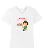 AM INCREDERE CA CEEA CE FAC E BINE Tricou mânecă scurtă guler V Bărbat Presenter