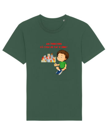 AM INCREDERE CA CEEA CE FAC E BINE Bottle Green