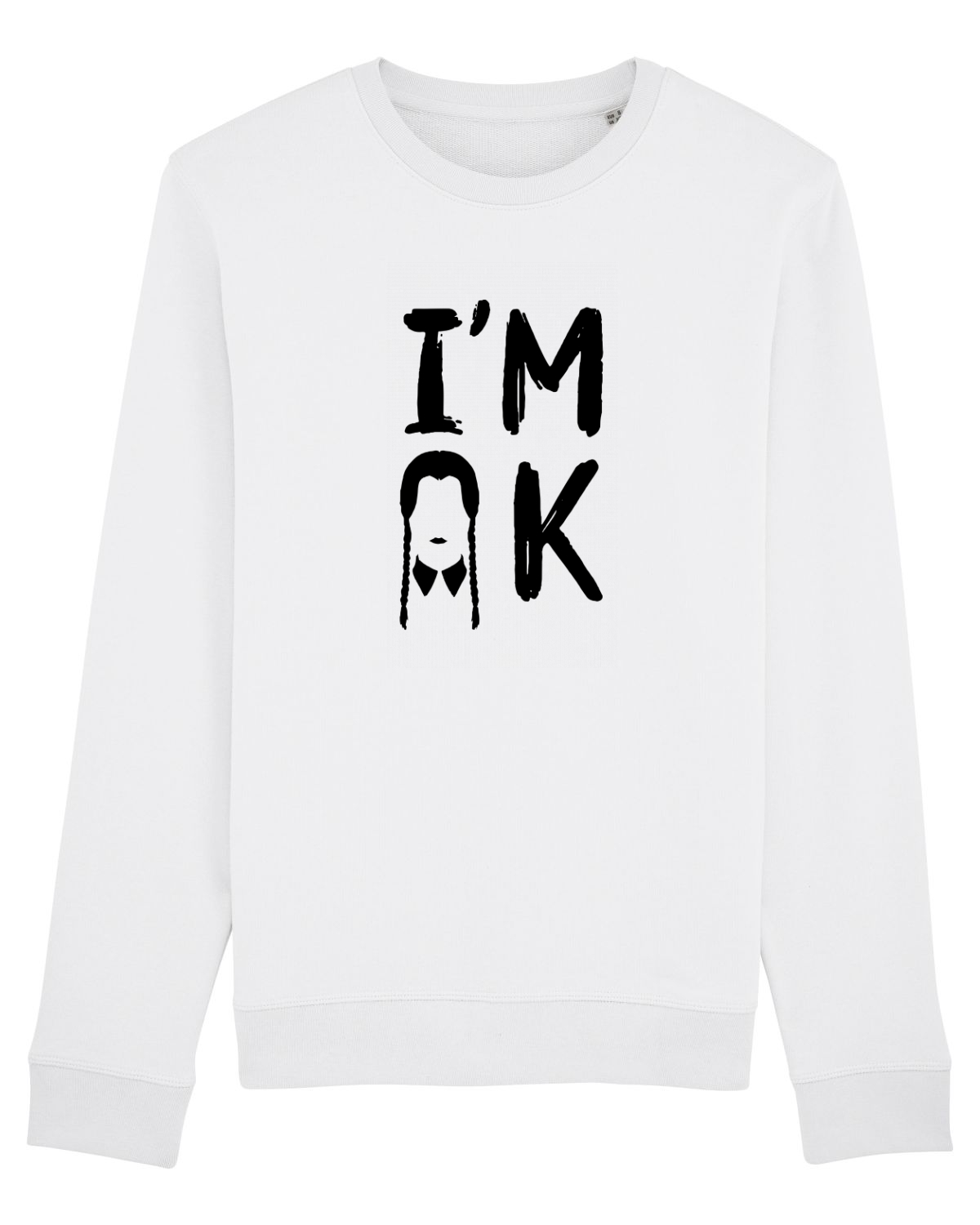 Bluză mânecă lungă Unisex Rise White