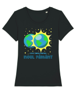 Este timpul pentru Noul Pământ Tricou mânecă scurtă guler larg fitted Damă Expresser