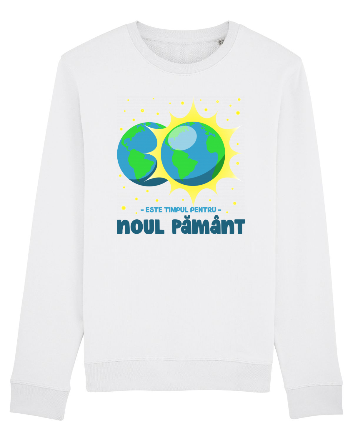 Bluză mânecă lungă Unisex Rise White