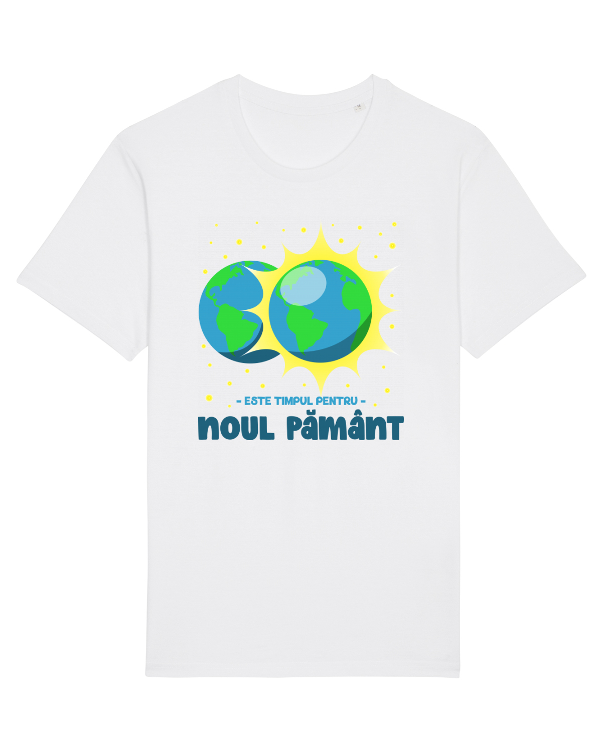 Tricou mânecă scurtă Unisex Rocker White