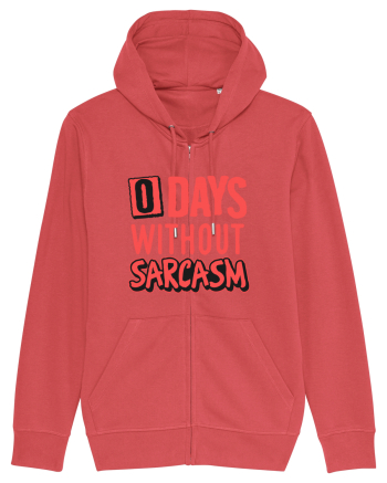 0 days without sarcasm Carmine Red
