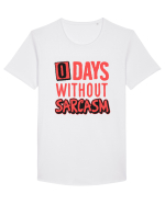 0 days without sarcasm Tricou mânecă scurtă guler larg Bărbat Skater