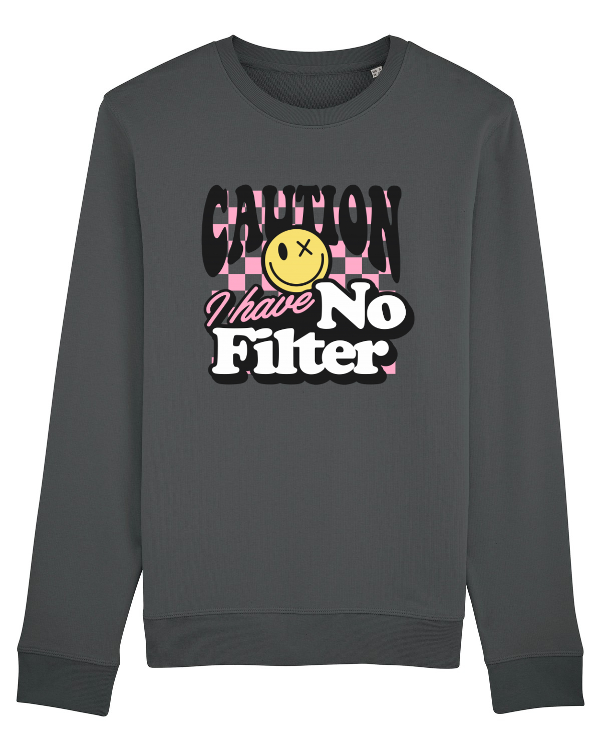 Bluză mânecă lungă Unisex Rise Anthracite