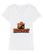 Meowdy Tricou mânecă scurtă guler V Damă Evoker
