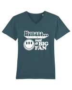 Humans not a big fan Tricou mânecă scurtă guler V Bărbat Presenter