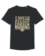 I speak fluent sarcasm Tricou mânecă scurtă guler larg Bărbat Skater