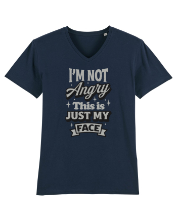 I'm not angry this is just my face French Navy