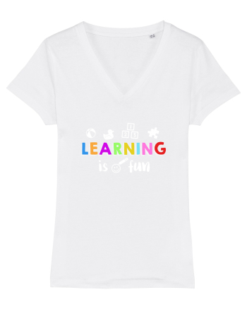 Learning is fun White