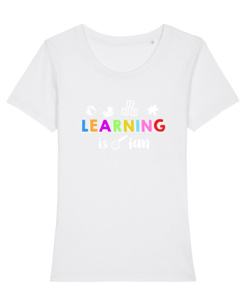 Learning is fun White