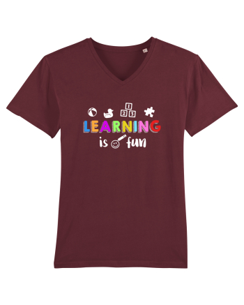 Learning is fun Burgundy