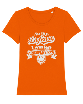 In my defense I was left unsupervised Bright Orange