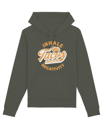 Inhale tacos and exhale negativity Khaki