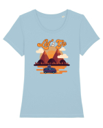 Let's Go Tricou mânecă scurtă guler larg fitted Damă Expresser