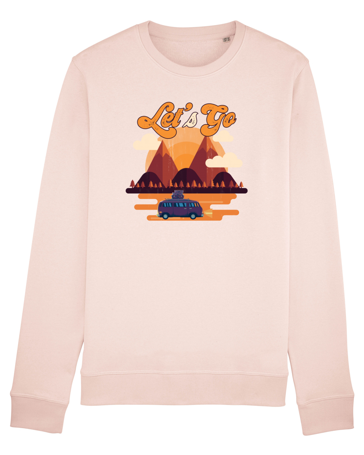 Bluză mânecă lungă Unisex Rise Candy Pink
