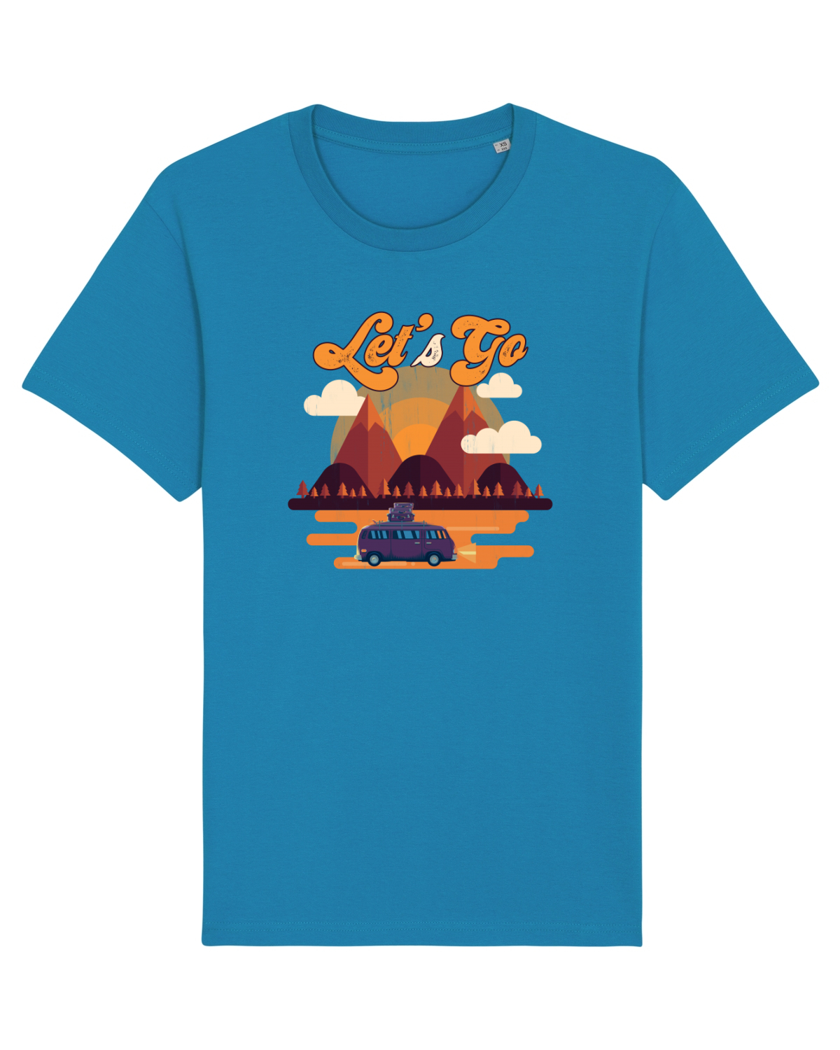 Tricou mânecă scurtă Unisex Rocker Azur