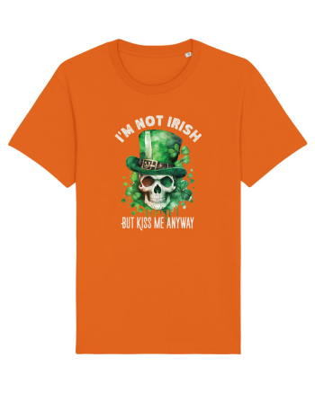 de St Patrick - I am not irish but kiss me anyway Bright Orange
