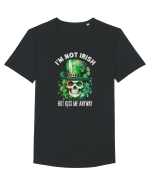 de St Patrick - I am not irish but kiss me anyway Tricou mânecă scurtă guler larg Bărbat Skater