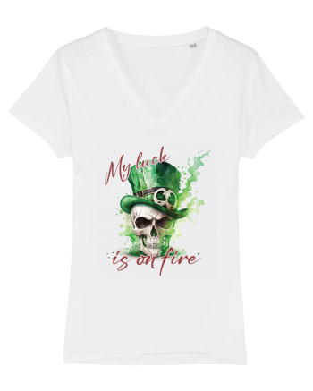 de St Patrick - My luck is on fire White